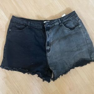 Dual coloured shorts